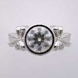 BOW DESIGN ENGAGEMENT RING SETTING LOVE IS FOREVER