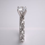 ROMANTIC ENGAGEMENT RING SETTING VINTAGE BOW KNOT DESIGN