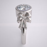 BOW DESIGN ENGAGEMENT RING SETTING LOVE IS FOREVER
