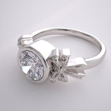 BOW DESIGN ENGAGEMENT RING SETTING LOVE IS FOREVER